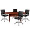 Flash Furniture Oval 35" W, 72" L, 29.5" H, Laminate Top, Red BLN-6GCCHR595M-BK-GG - alternate 6